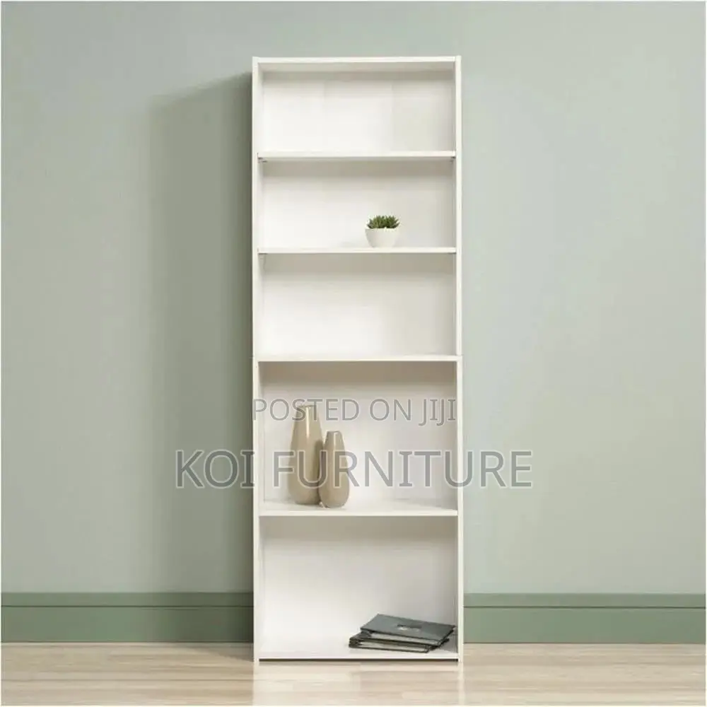 Storage Units; Wooden White Colored Storage Book Shelf
