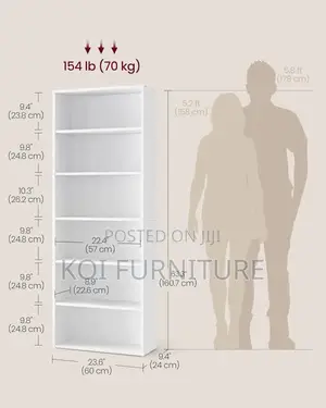 Storage Units; Wooden White Colored Storage Book Shelf