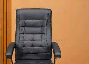 Office Chair; Black Leather Reclining Office Chairs With High Height