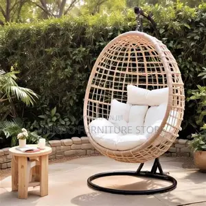 Home Chairs; Tufted Leather Backrest Hammock Seats