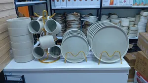 24pcs Dinnerset
 Plates, Cups, Bowls and Side Plates
