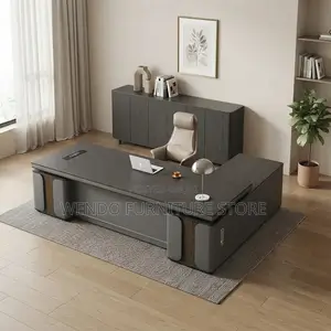 Office Desk; 2.4 Meter Executive Pnama Office Shaped Desk