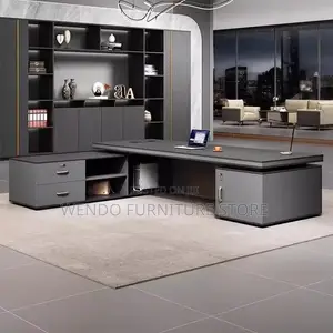 Office Desk; 2.4 Meter Executive Pnama Office Shaped Desk