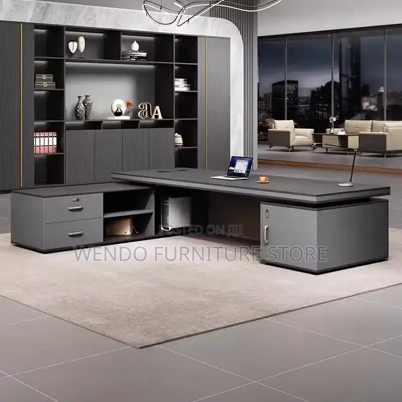 Office Desk; 2.4 Meter Executive Pnama Office Shaped Desk