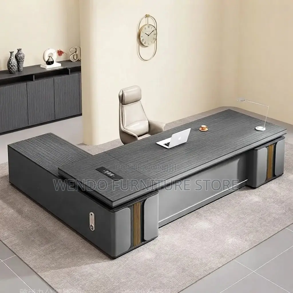 Office Desk; 2.4 Meter Executive Pnama Office Shaped Desk