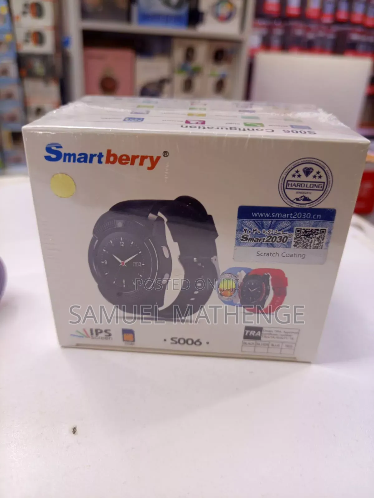 Smartberry S006 Sports Smartwatch With Notifications Battery