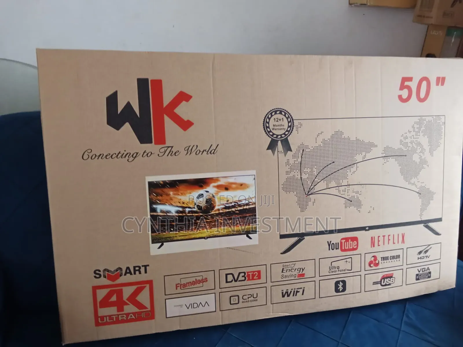 Wk 50 Inch Smart Android Frameless TV
