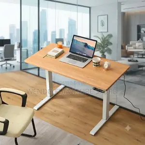 Office Desk; 1.4 Meters Electric Height Monitored Home Office Desk