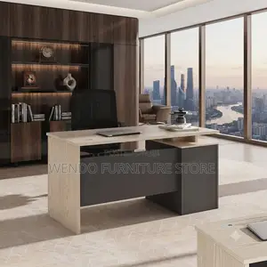 Office Desk; 1.2 Meters Executive Style Study Desk With Drawers