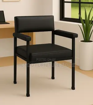 Office Chairs; Armed Black Office Visitors Meeting Chairs