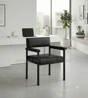 Office Chairs; Armed Black Office Visitors Meeting Chairs