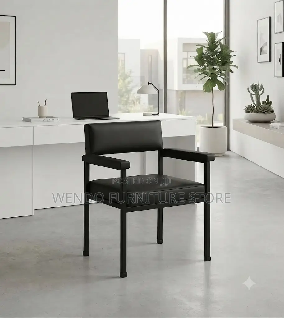 Office Chairs; Armed Black Office Visitors Meeting Chairs