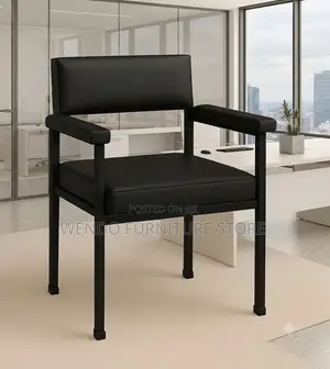 Office Chairs; Armed Black Office Visitors Meeting Chairs