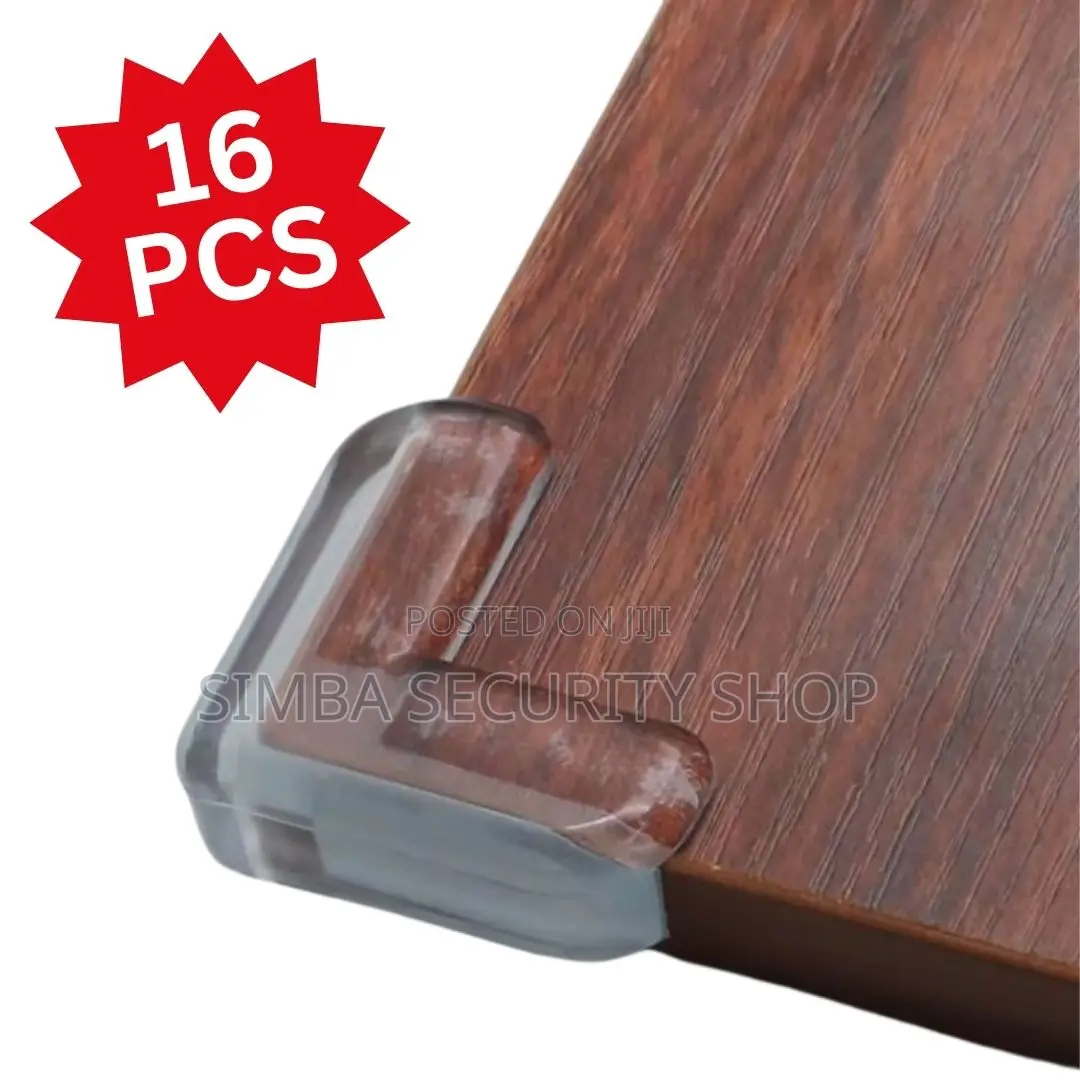 16 Pieces of Baby Corner Protectors Sticker L Shape Table Guard Clear