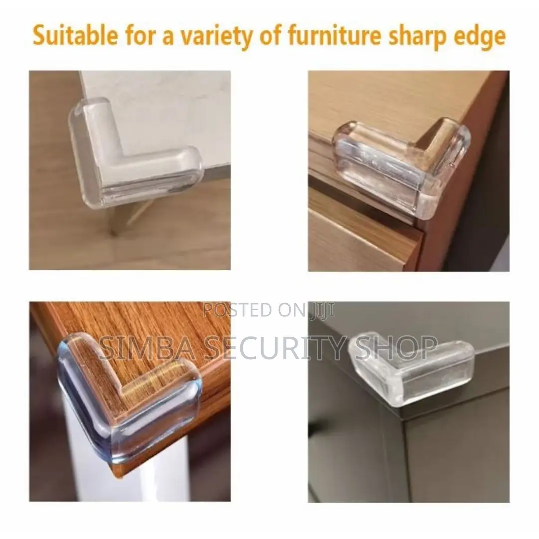16 Pieces of Baby Corner Protectors Sticker L Shape Table Guard Clear
