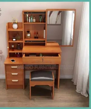 Dressers; Dressing Brown Elegant Dressing Table Set
