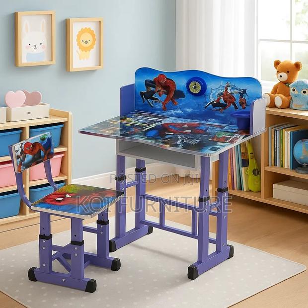 Home Desk; Blue Multi Colored Adjustable Desk Chairs Set - main view