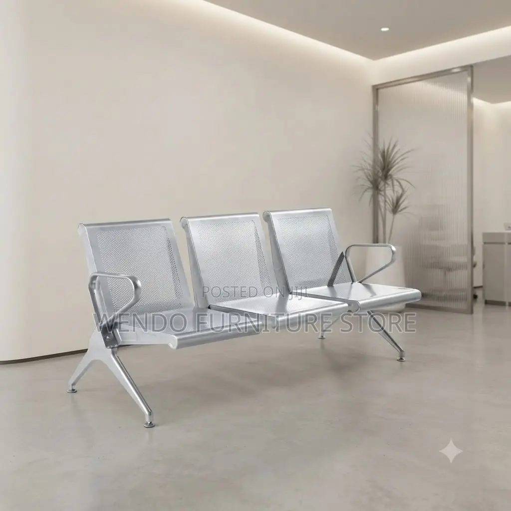 Office Benches; Three Seaters Metallic Reception OTC2 Benches
