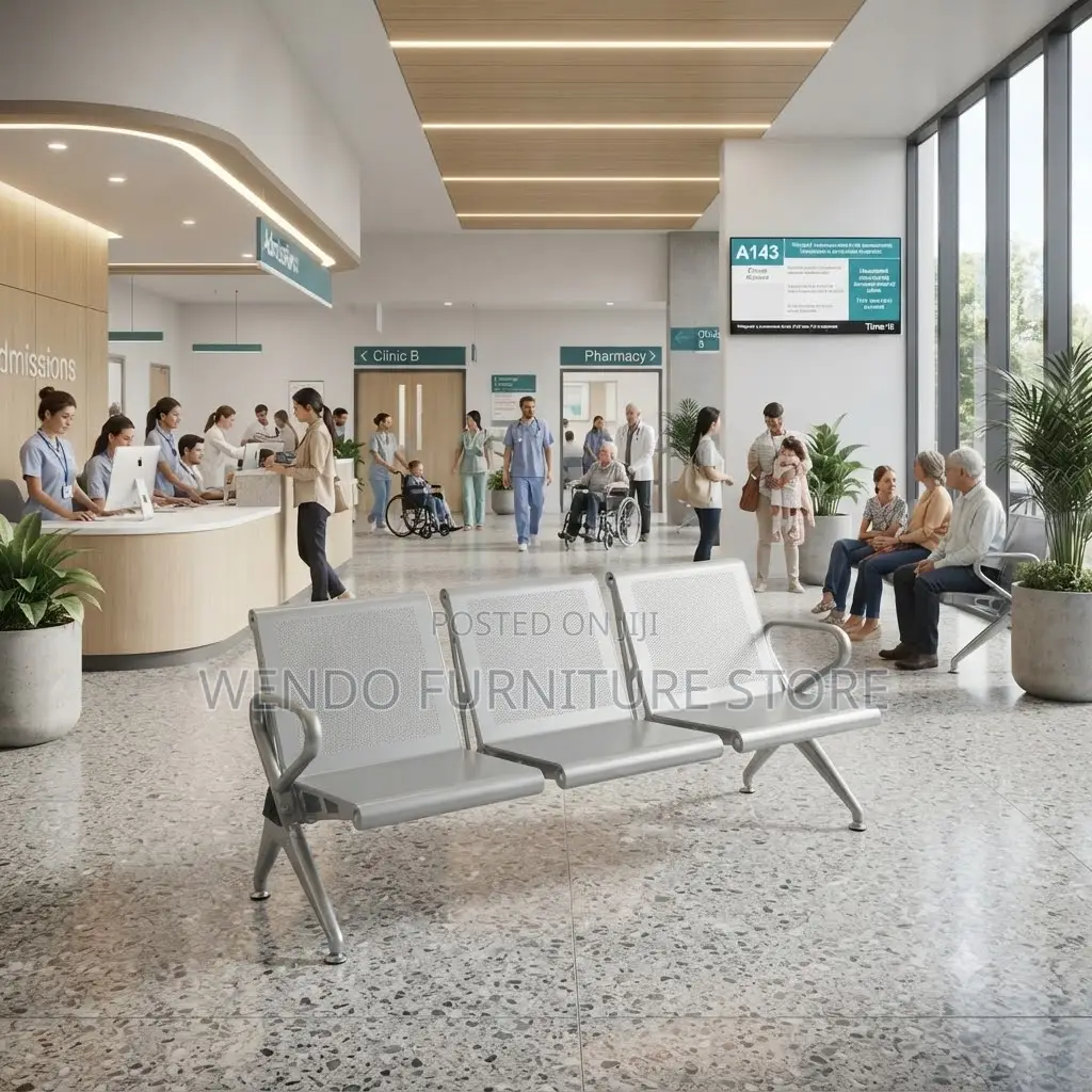 Office Benches; Three Seaters Metallic Reception OTC2 Benches
