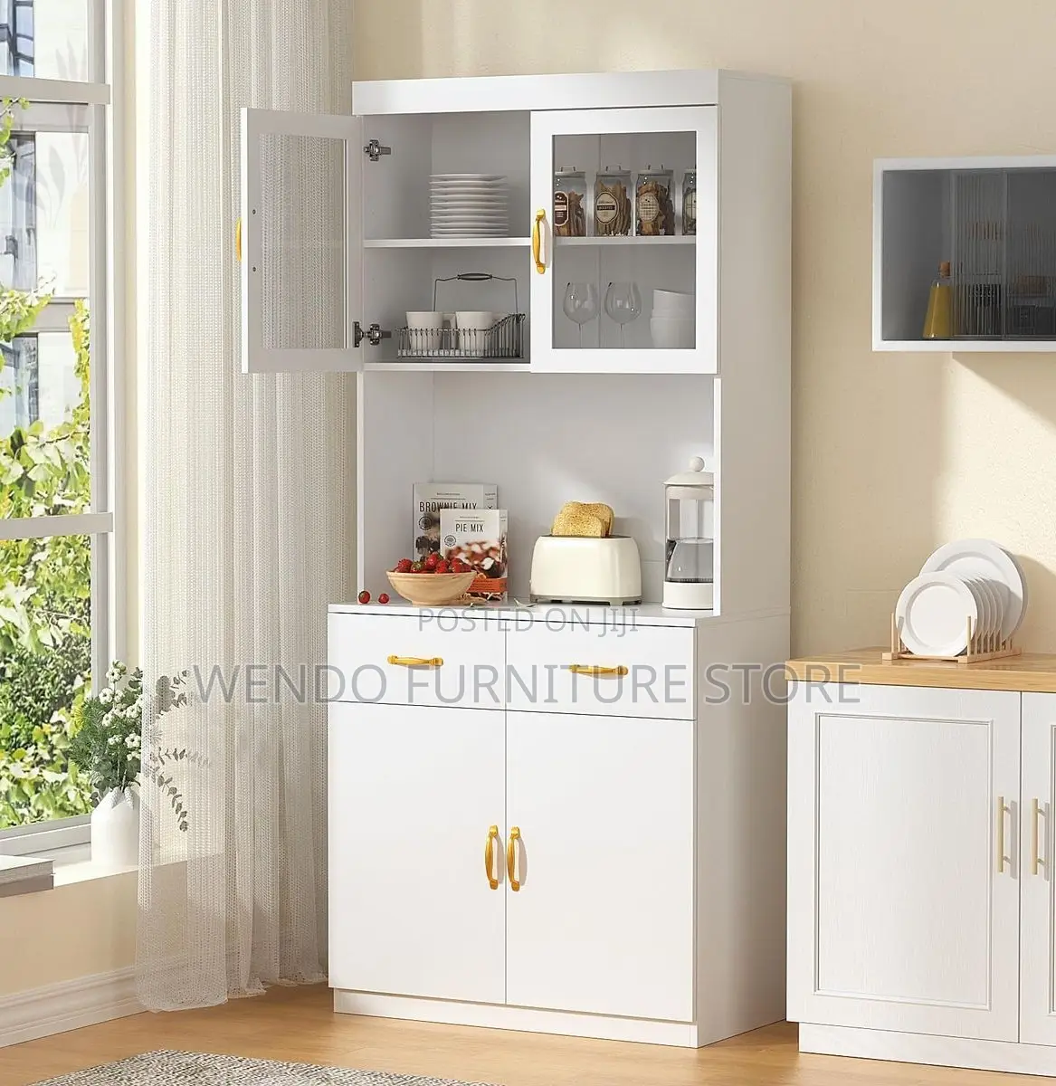 Storage Units; Wooden Drawered Kitchen and Dining Cabinet