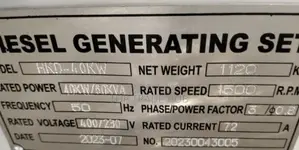 Hisaki HKW40KW Japan Silent Diesel Generator 50kVA Water-Cooled