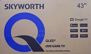 SKYWORTH 43" QLED Google TV - Eye Care + Voice Control