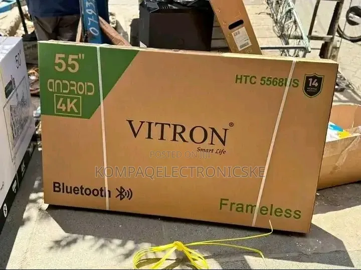 55" Vitron Smart Android Frameless Brand-New TV With Bluetooth