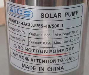Aico Solar DC Deep Well Submersible Pump Head 70m 500W CONTROLLER BOX