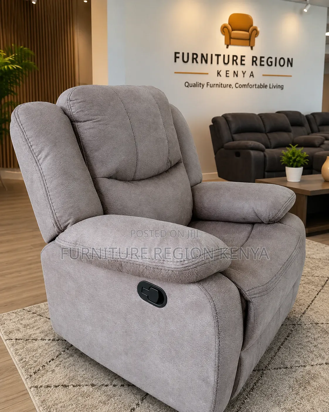 Single Seater Recliner Brown Sofa