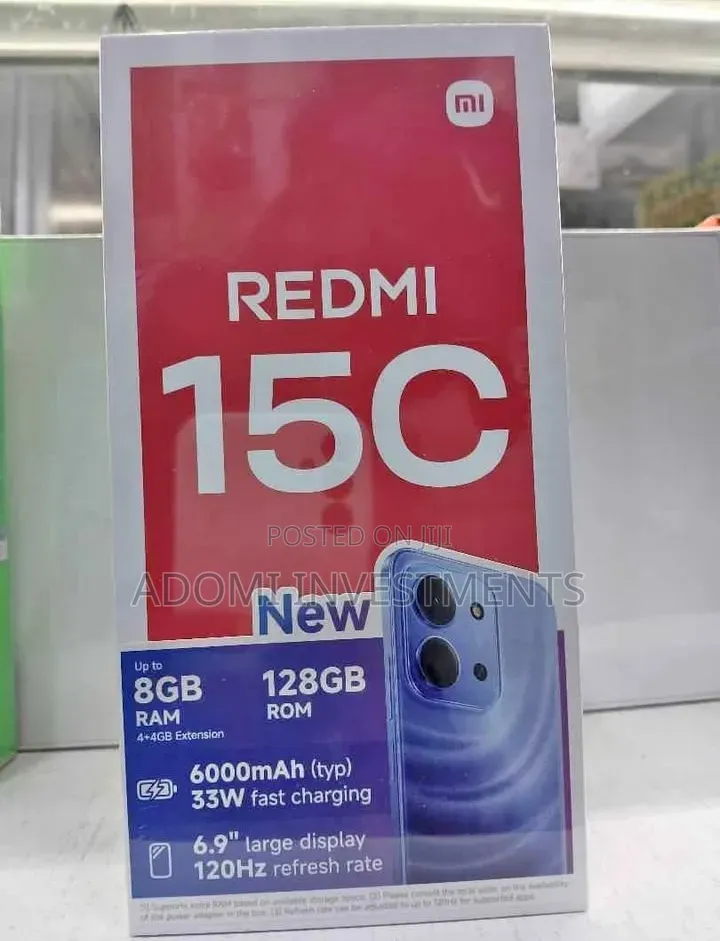New Xiaomi Redmi 15C 4G 128 GB Blue
