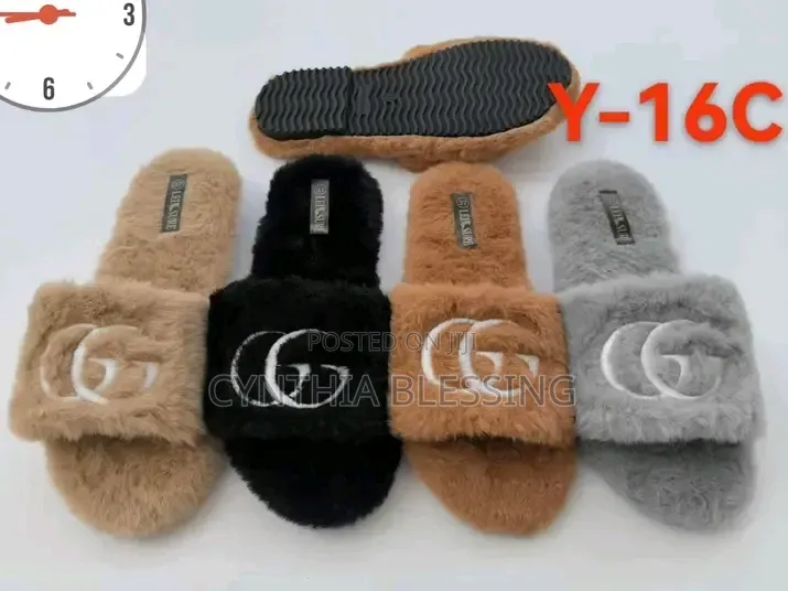 Fluffy Open Shoes