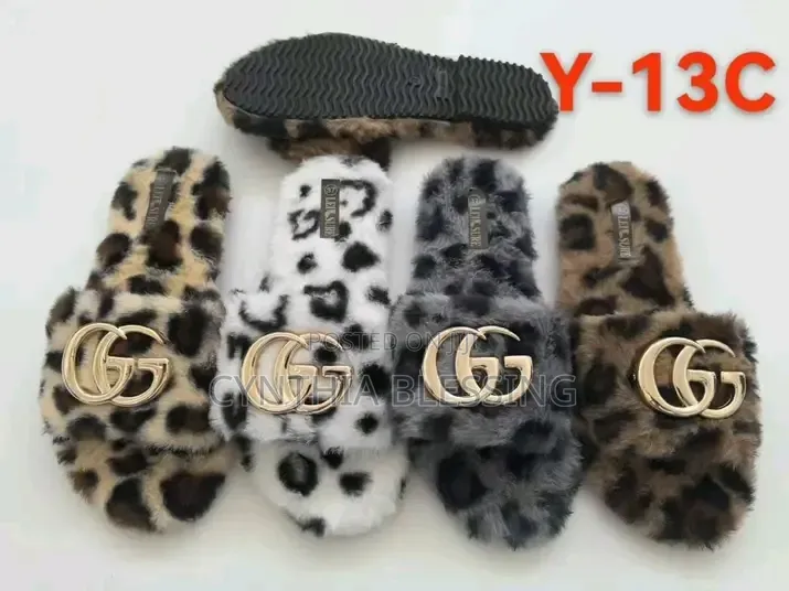 Fluffy Open Shoes