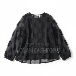 Feathery Patterned Top