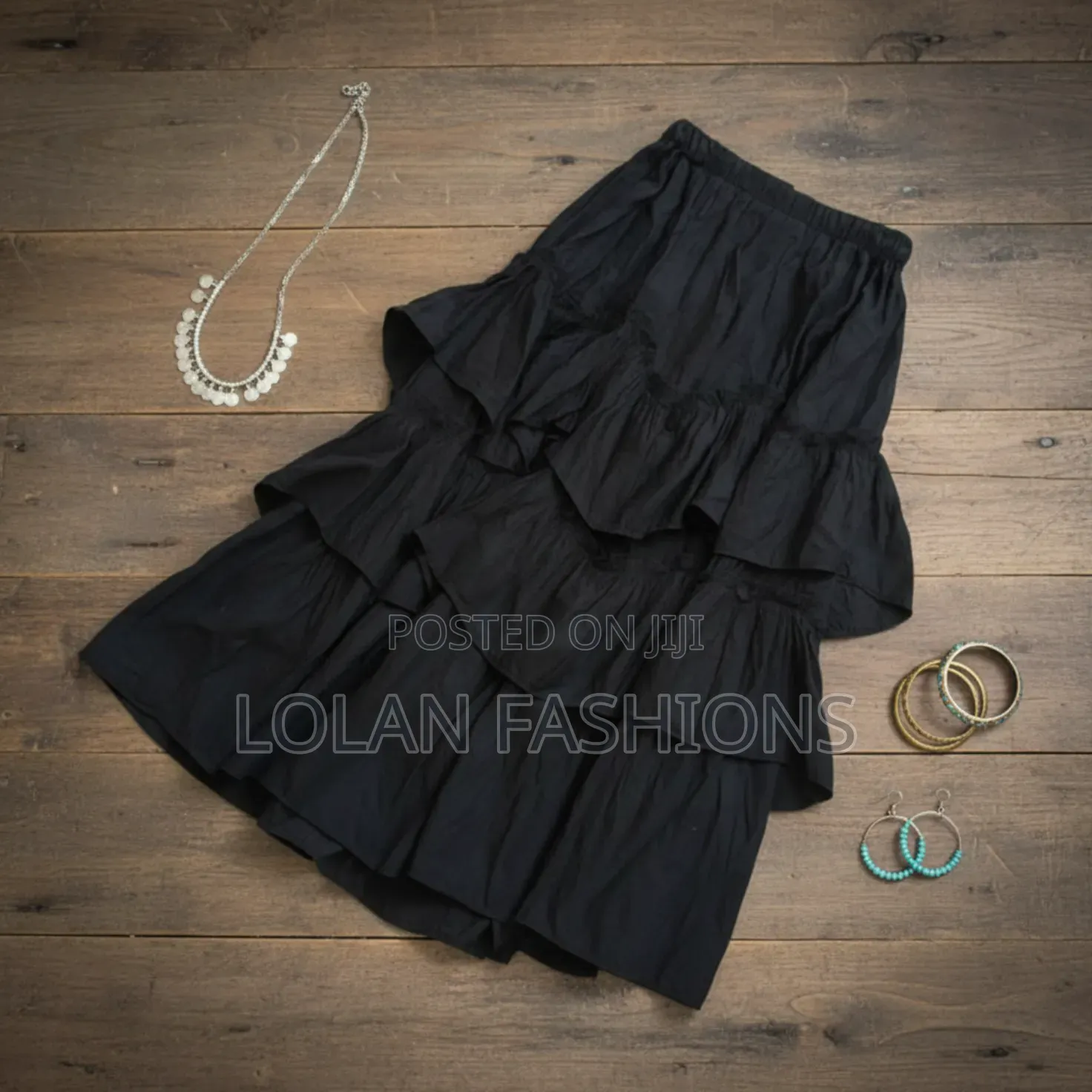 Long Flared Skirt