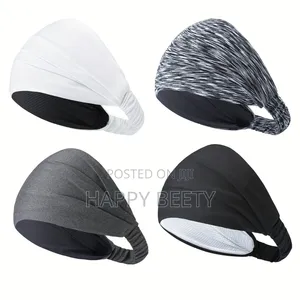 *Unisex Sports Headband Featuring Sweat-Wicking Materisl