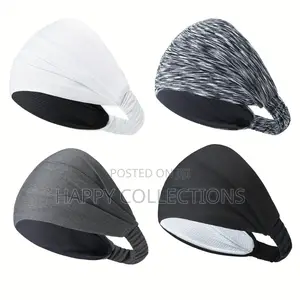 *Unisex Sports Headband Featuring Sweat-Wicking Materisl