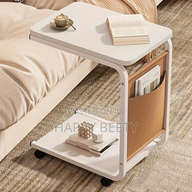 *2 Layer Trolley With Matching Insert Pocket Side Stool/Table*