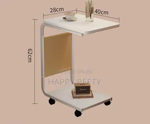 *2 Layer Trolley With Matching Insert Pocket Side Stool/Table*