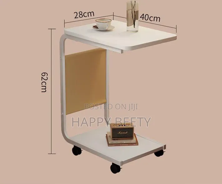 *2 Layer Trolley With Matching Insert Pocket Side Stool/Table*