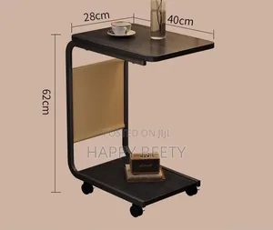 *2 Layer Trolley With Matching Insert Pocket Side Stool/Table*