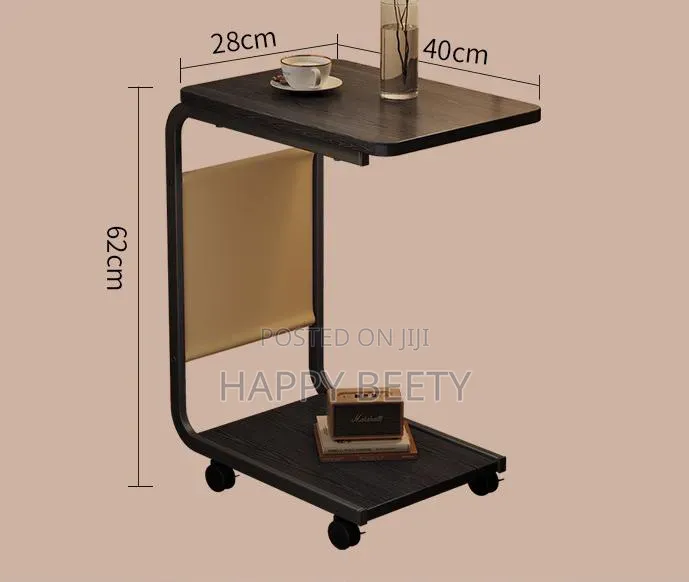 *2 Layer Trolley With Matching Insert Pocket Side Stool/Table*