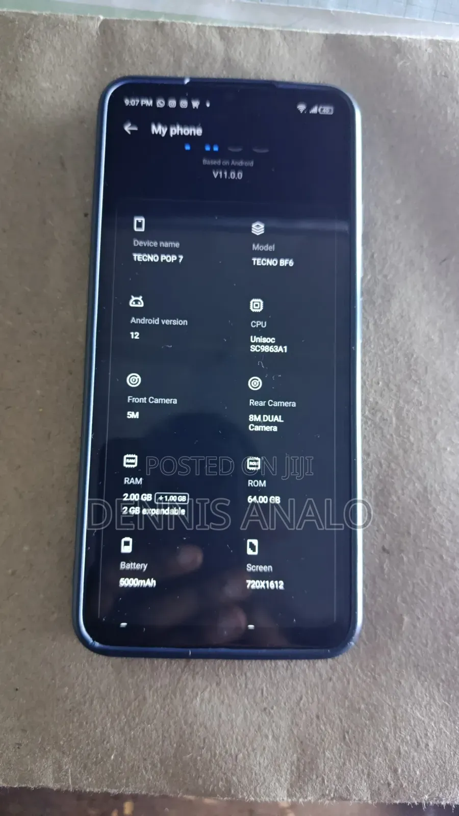 Tecno Pop 7 64 GB Blue