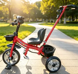 Kids Tricycle With Parent Push Handle