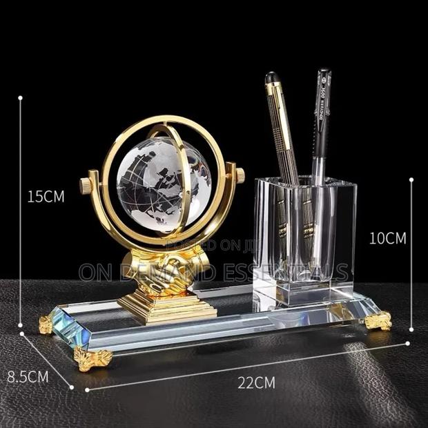 Global Executive Crystal Desk Organizer - main view