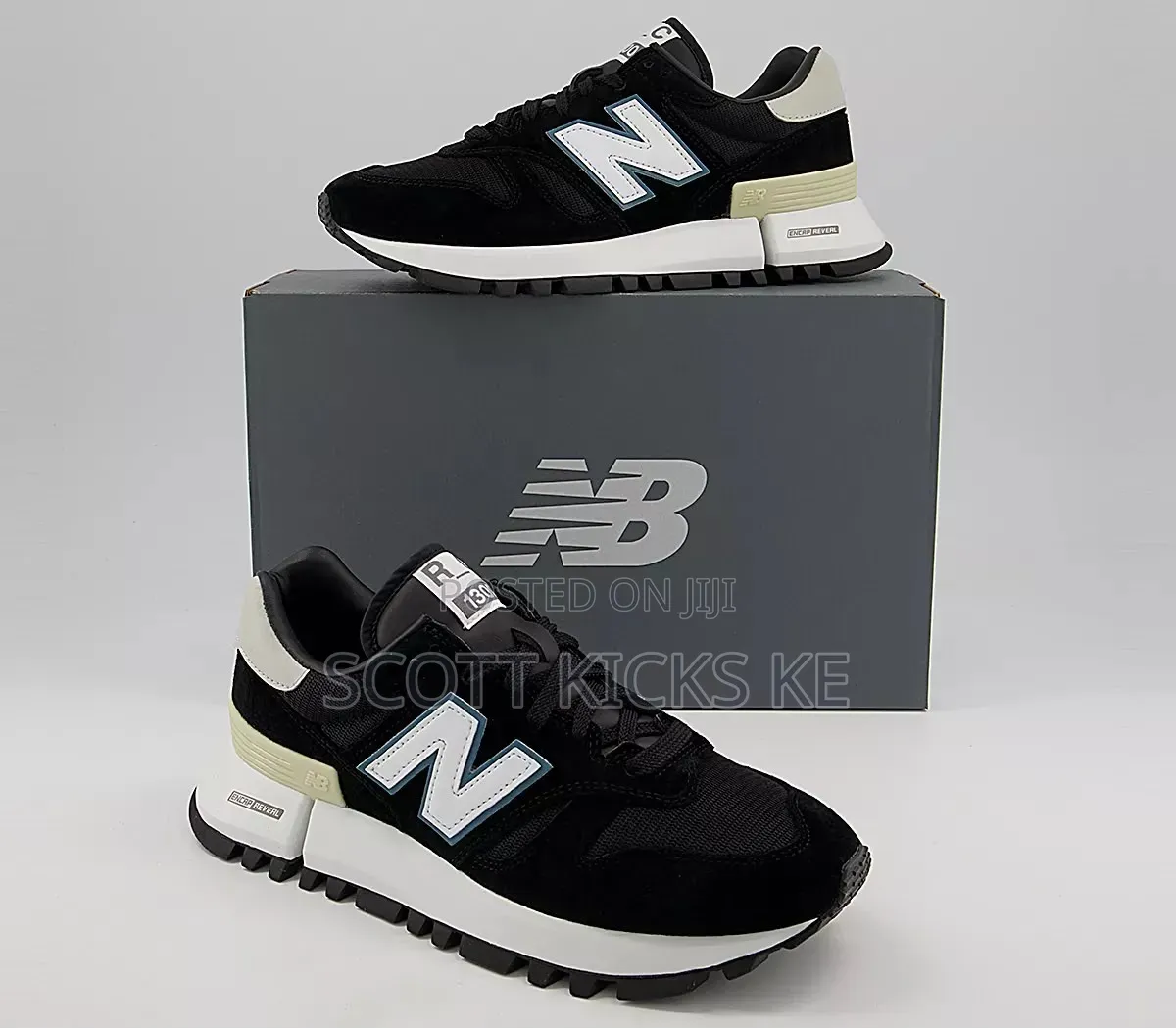 New Balance Rc1300 “ Black White “ Quality Leather