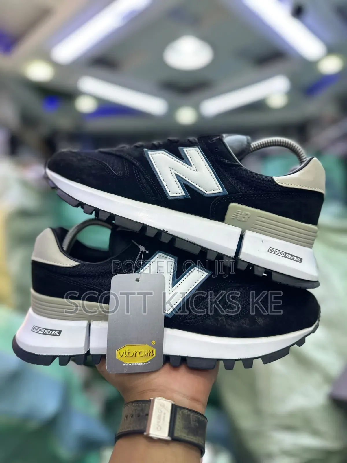 New Balance Rc1300 “ Black White “ Quality Leather