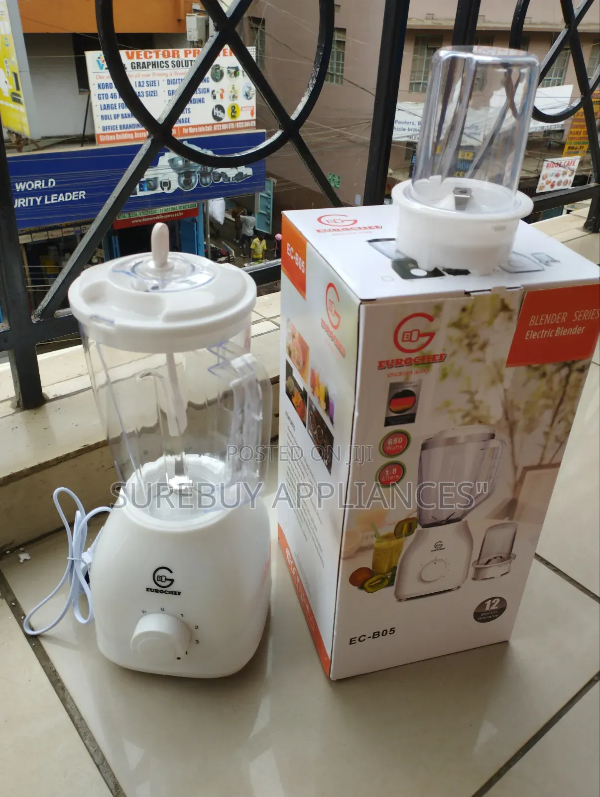 Eurochef 2-in-1, 1.8l Jar Electric Blender