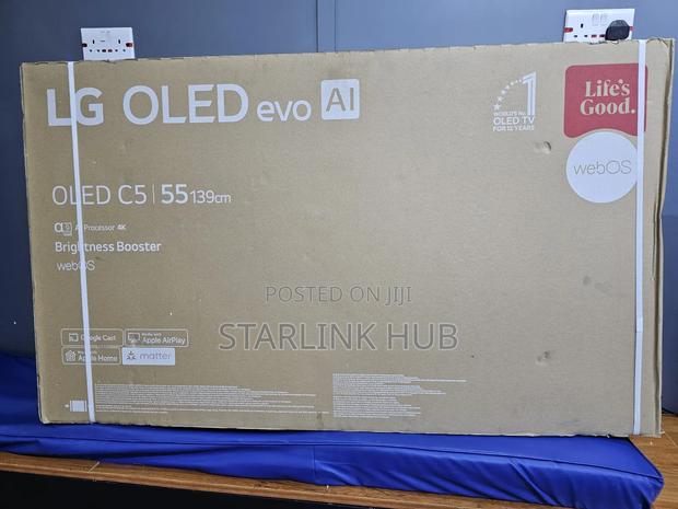LG 55 Inch Oled Evo Ai C5 HDR Smart TV 55c5