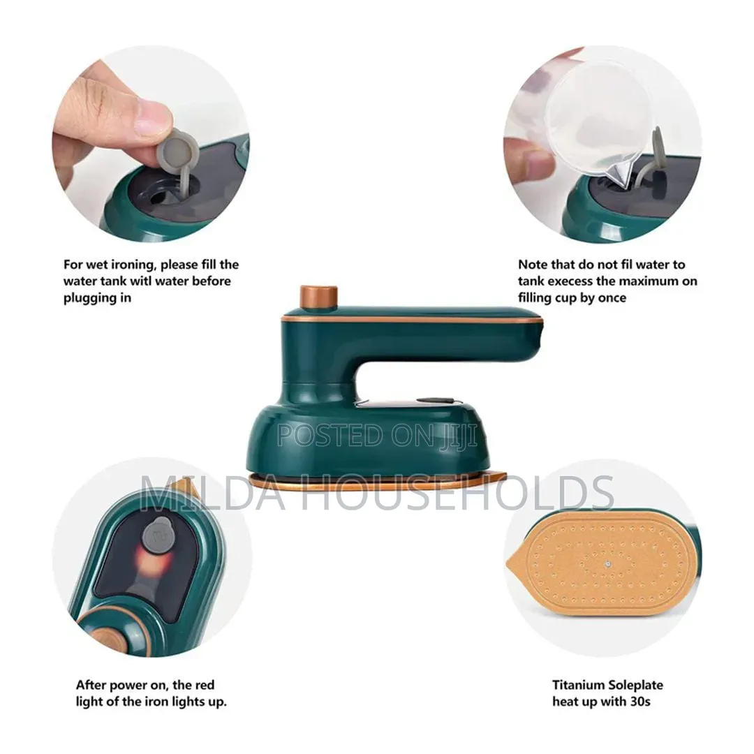 Rotating Handle Steam Electric Mini Iron Box