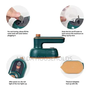 Rotating Handle Steam Electric Mini Iron Box